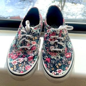 Vans floral shoes